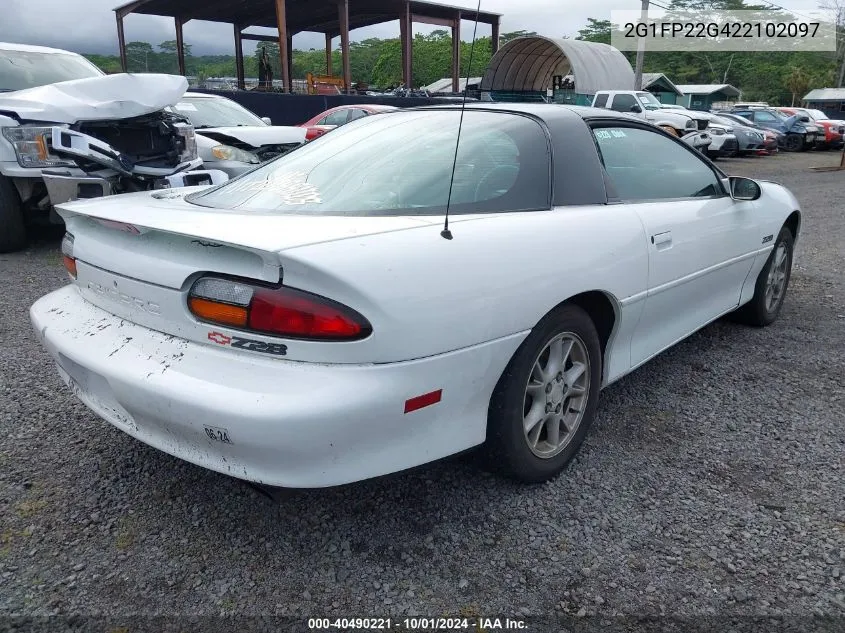 2002 Chevrolet Camaro Z28 VIN: 2G1FP22G422102097 Lot: 40490221