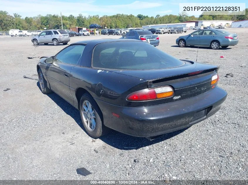 2002 Chevrolet Camaro Z28 VIN: 2G1FP22G122128351 Lot: 40540698