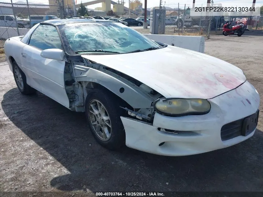 2002 Chevrolet Camaro VIN: 2G1FP22K822130344 Lot: 40703764