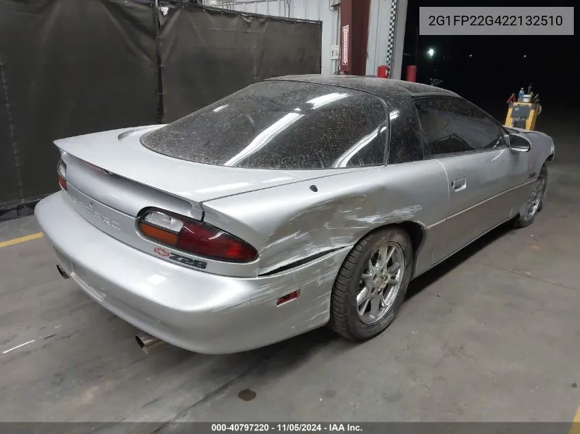 2002 Chevrolet Camaro Z28 VIN: 2G1FP22G422132510 Lot: 40797220