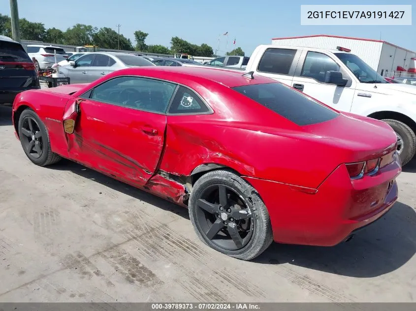 2010 Chevrolet Camaro 2Lt VIN: 2G1FC1EV7A9191427 Lot: 39789373