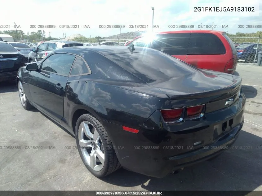 2010 Chevrolet Camaro 2Ss VIN: 2G1FK1EJ5A9183102 Lot: 39877079