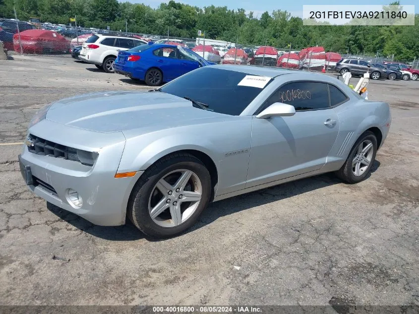 2010 Chevrolet Camaro 1Lt VIN: 2G1FB1EV3A9211840 Lot: 40016800