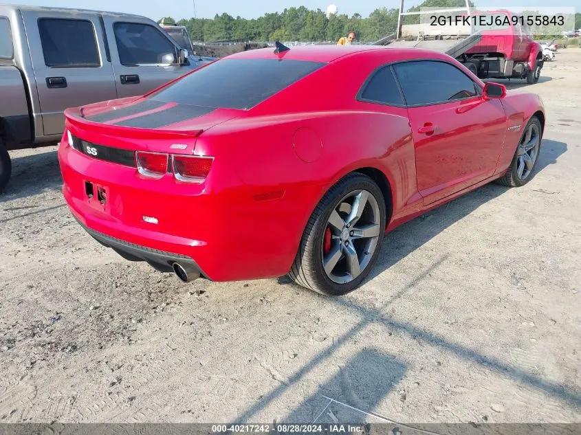 2G1FK1EJ6A9155843 2010 Chevrolet Camaro 2Ss