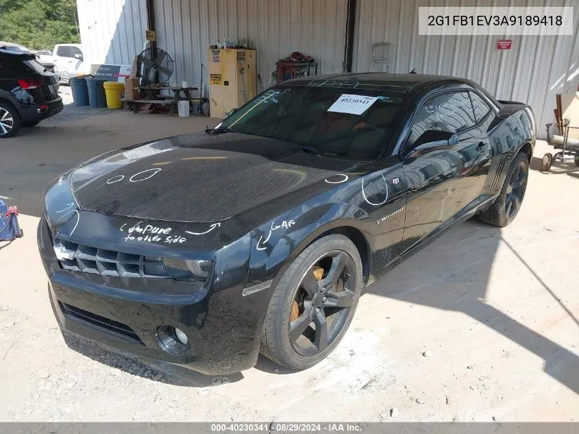 2010 Chevrolet Camaro 1Lt VIN: 2G1FB1EV3A9189418 Lot: 40230341