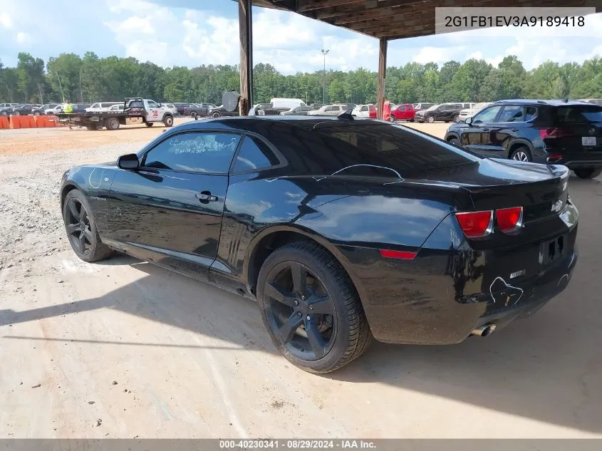 2010 Chevrolet Camaro 1Lt VIN: 2G1FB1EV3A9189418 Lot: 40230341