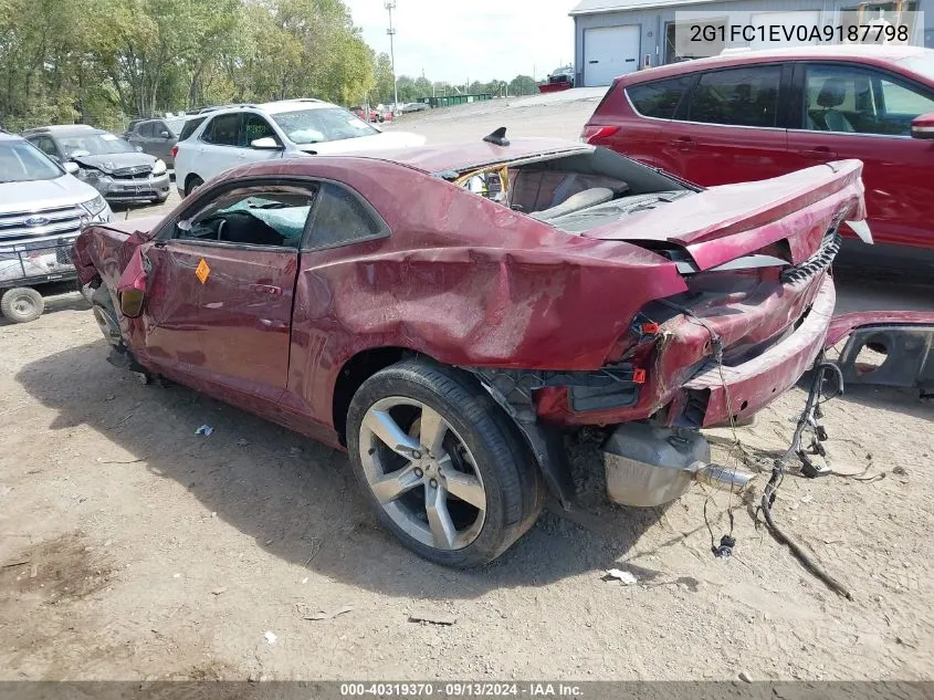 2010 Chevrolet Camaro Lt VIN: 2G1FC1EV0A9187798 Lot: 40319370