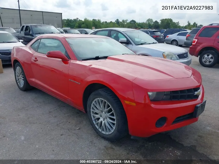 2010 Chevrolet Camaro Ls VIN: 2G1FA1EV2A9227983 Lot: 40390722