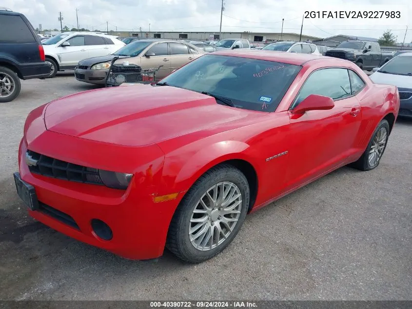 2010 Chevrolet Camaro Ls VIN: 2G1FA1EV2A9227983 Lot: 40390722