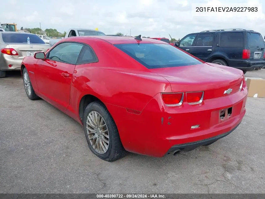 2010 Chevrolet Camaro Ls VIN: 2G1FA1EV2A9227983 Lot: 40390722