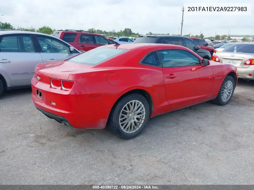 2010 Chevrolet Camaro Ls VIN: 2G1FA1EV2A9227983 Lot: 40390722