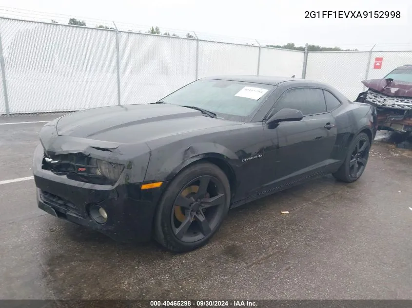 2010 Chevrolet Camaro 1Lt VIN: 2G1FF1EVXA9152998 Lot: 40465298