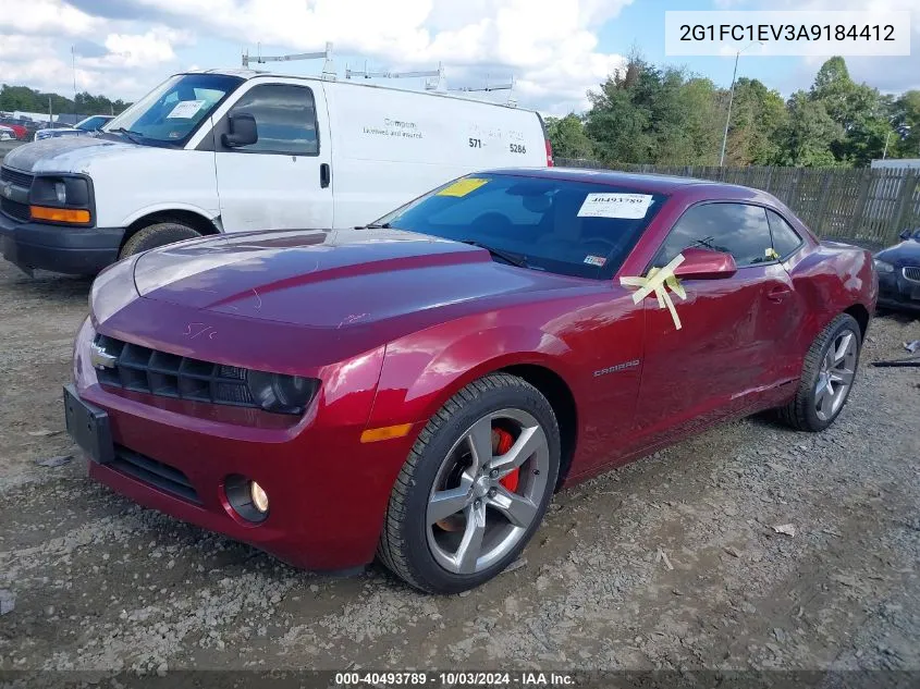 2010 Chevrolet Camaro 2Lt VIN: 2G1FC1EV3A9184412 Lot: 40493789