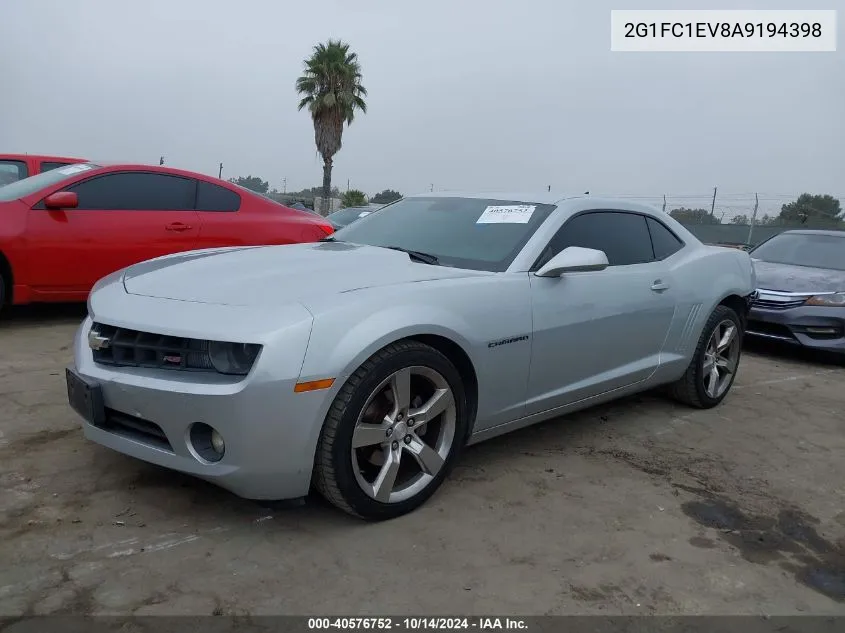 2G1FC1EV8A9194398 2010 Chevrolet Camaro 2Lt