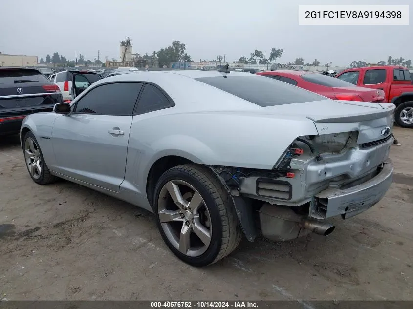 2G1FC1EV8A9194398 2010 Chevrolet Camaro 2Lt