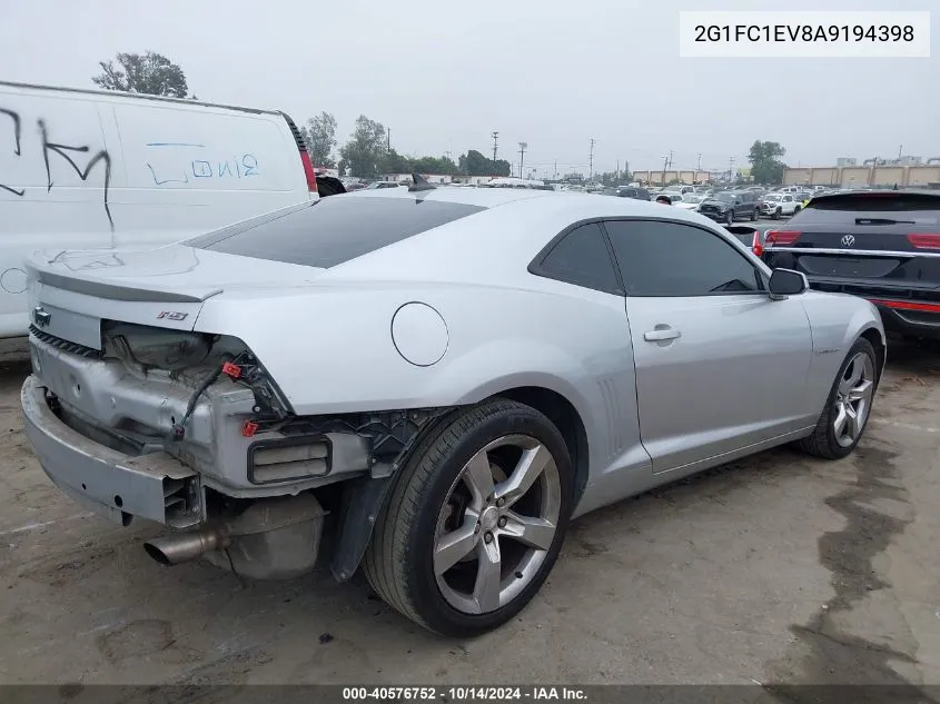 2G1FC1EV8A9194398 2010 Chevrolet Camaro 2Lt