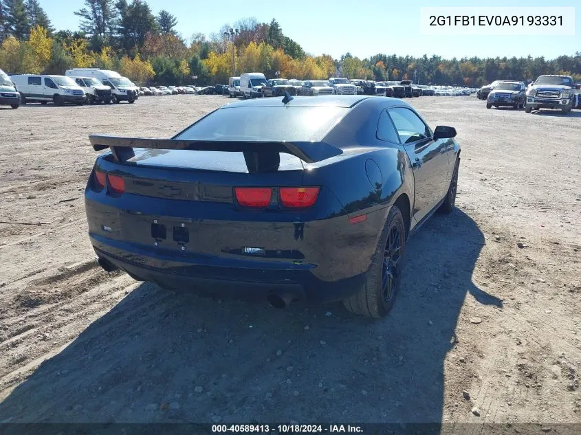 2010 Chevrolet Camaro 1Lt VIN: 2G1FB1EV0A9193331 Lot: 40589413