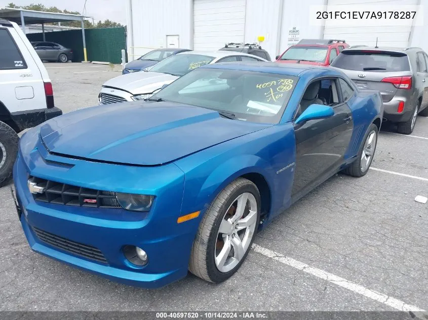 2010 Chevrolet Camaro Lt VIN: 2G1FC1EV7A9178287 Lot: 40597520