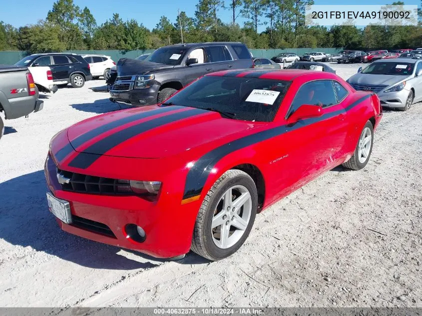 2G1FB1EV4A9190092 2010 Chevrolet Camaro 1Lt