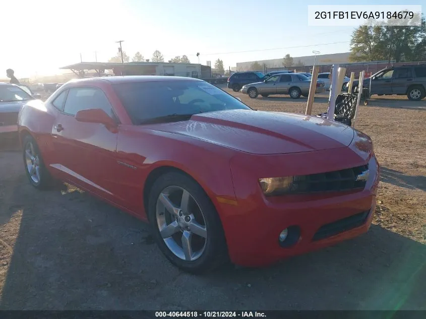 2G1FB1EV6A9184679 2010 Chevrolet Camaro 1Lt