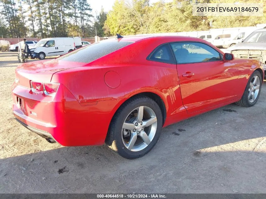 2G1FB1EV6A9184679 2010 Chevrolet Camaro 1Lt