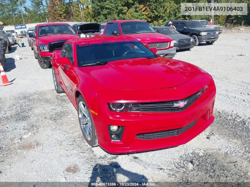 2G1FB1EV4A9106403 2010 Chevrolet Camaro 1Lt