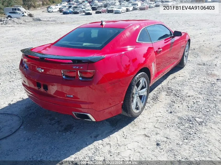 2010 Chevrolet Camaro 1Lt VIN: 2G1FB1EV4A9106403 Lot: 40673386