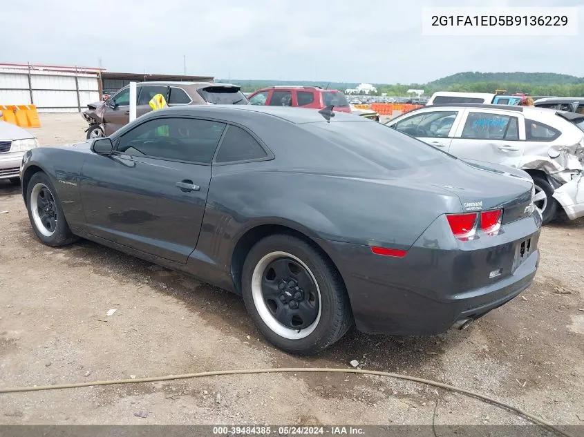 2011 Chevrolet Camaro 2Ls VIN: 2G1FA1ED5B9136229 Lot: 39484385