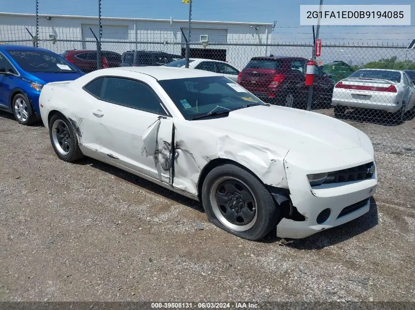 2G1FA1ED0B9194085 2011 Chevrolet Camaro 2Ls