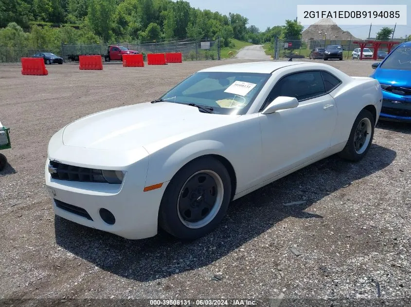 2G1FA1ED0B9194085 2011 Chevrolet Camaro 2Ls