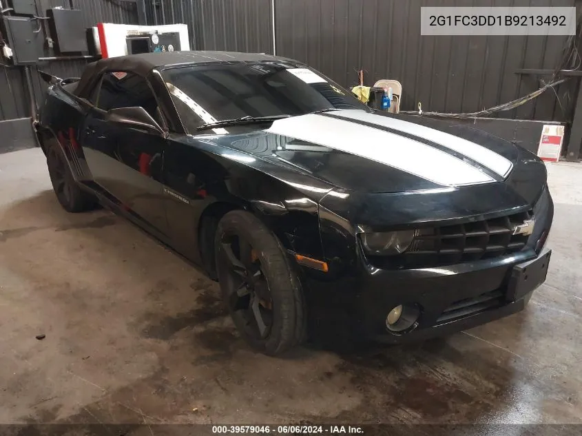 2G1FC3DD1B9213492 2011 Chevrolet Camaro 2Lt