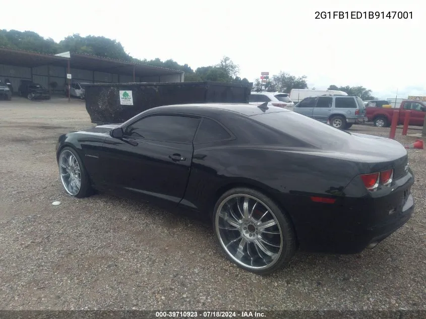 2011 Chevrolet Camaro 1Lt VIN: 2G1FB1ED1B9147001 Lot: 39710923