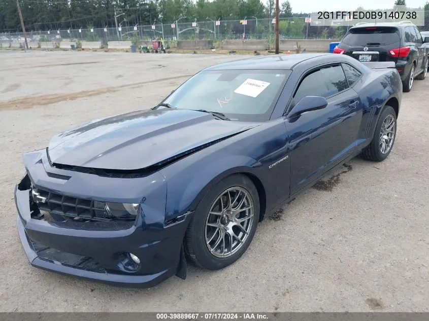 2011 Chevrolet Camaro 1Lt VIN: 2G1FF1ED0B9140738 Lot: 39889667