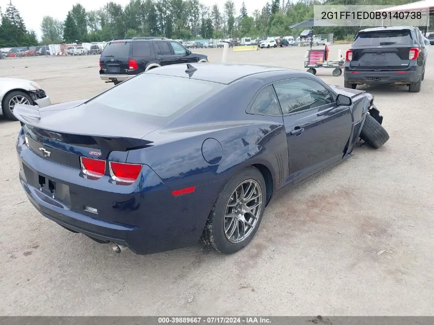 2011 Chevrolet Camaro 1Lt VIN: 2G1FF1ED0B9140738 Lot: 39889667