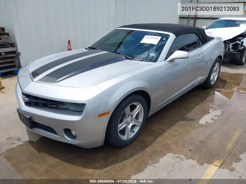 2011 Chevrolet Camaro 2Lt VIN: 2G1FC3DD1B9212083 Lot: 39949584