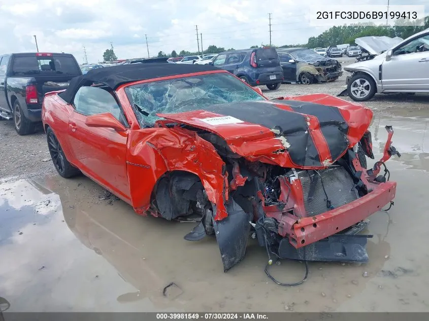 2G1FC3DD6B9199413 2011 Chevrolet Camaro 2Lt