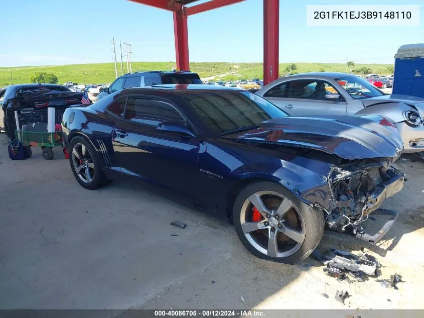 2G1FK1EJ3B9148110 2011 Chevrolet Camaro 2Ss