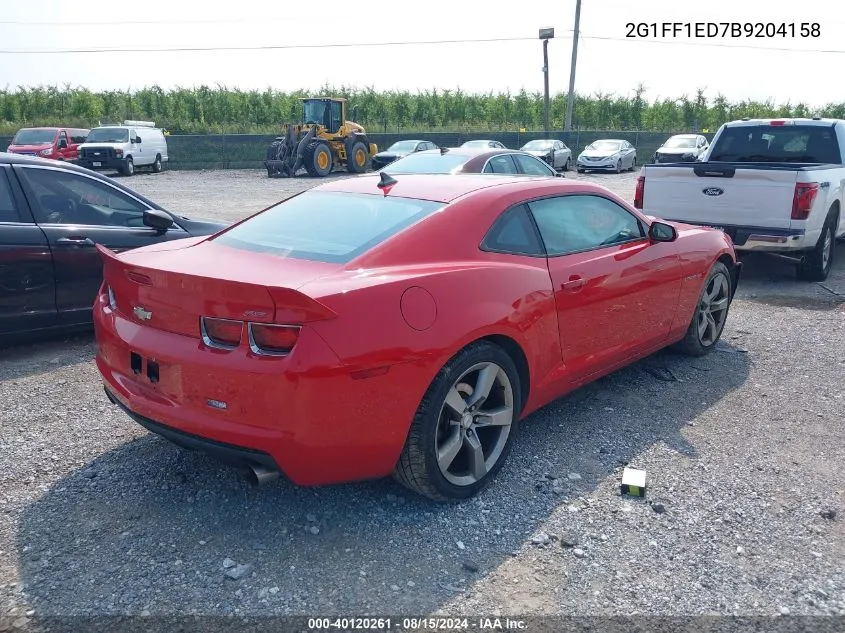 2G1FF1ED7B9204158 2011 Chevrolet Camaro 1Lt