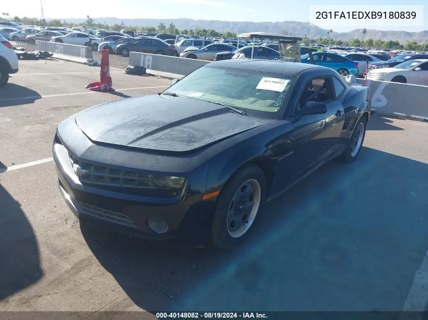 2011 Chevrolet Camaro 2Ls VIN: 2G1FA1EDXB9180839 Lot: 40148082