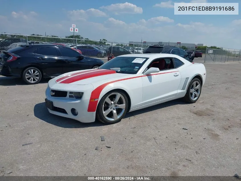 2011 Chevrolet Camaro 2Lt VIN: 2G1FC1ED8B9191686 Lot: 40162590