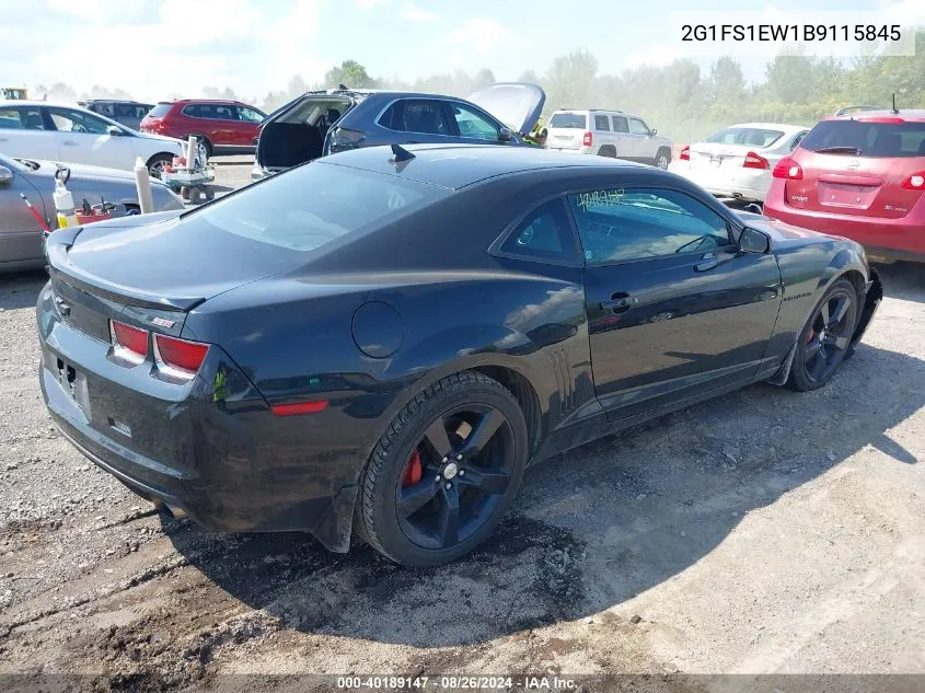 2011 Chevrolet Camaro 1Ss VIN: 2G1FS1EW1B9115845 Lot: 40189147