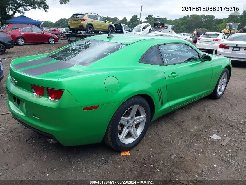 2011 Chevrolet Camaro 1Lt VIN: 2G1FB1ED8B9175216 Lot: 40199461