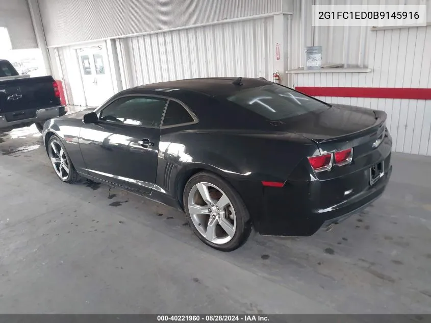 2011 Chevrolet Camaro 2Lt VIN: 2G1FC1ED0B9145916 Lot: 40221960