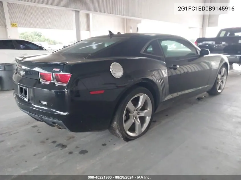 2011 Chevrolet Camaro 2Lt VIN: 2G1FC1ED0B9145916 Lot: 40221960