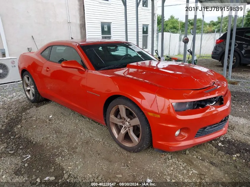 2G1FJ1EJ7B9159839 2011 Chevrolet Camaro 1Ss