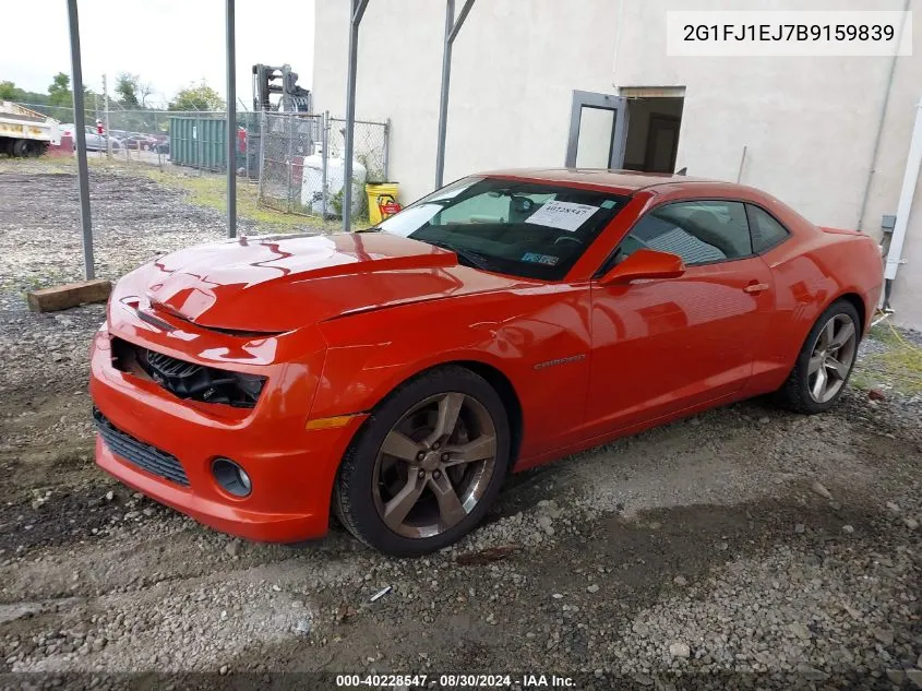 2011 Chevrolet Camaro 1Ss VIN: 2G1FJ1EJ7B9159839 Lot: 40228547