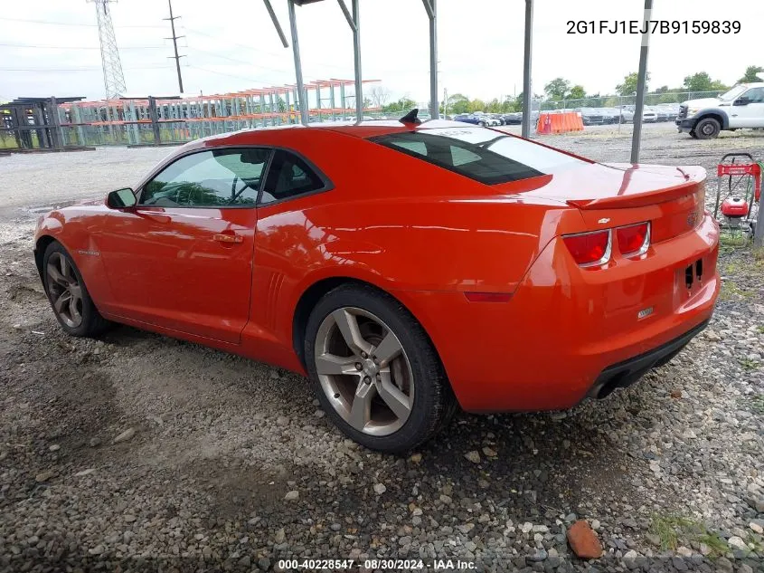 2G1FJ1EJ7B9159839 2011 Chevrolet Camaro 1Ss