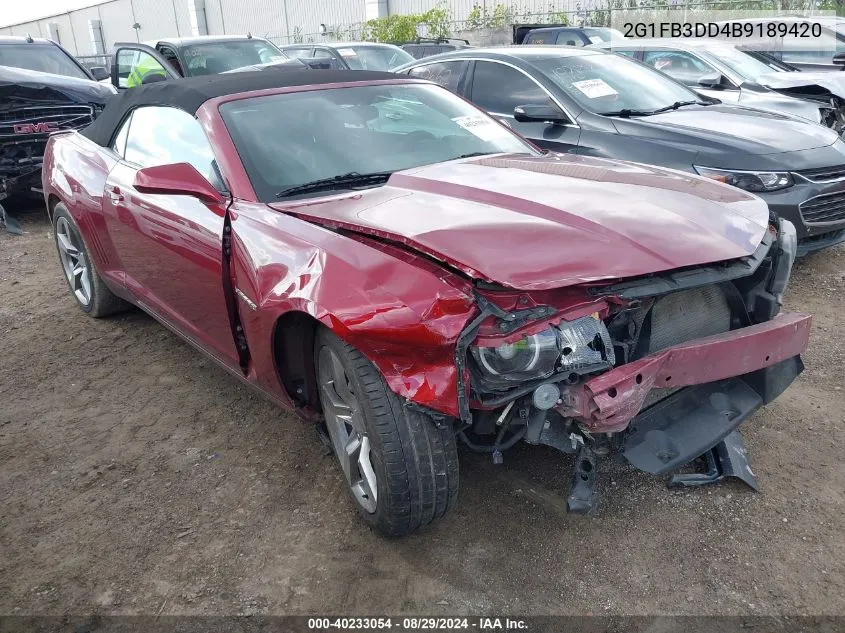 2G1FB3DD4B9189420 2011 Chevrolet Camaro 1Lt