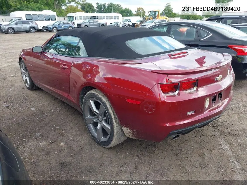 2G1FB3DD4B9189420 2011 Chevrolet Camaro 1Lt