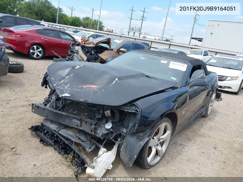 2011 Chevrolet Camaro 2Ss VIN: 2G1FK3DJ9B9164051 Lot: 40239785